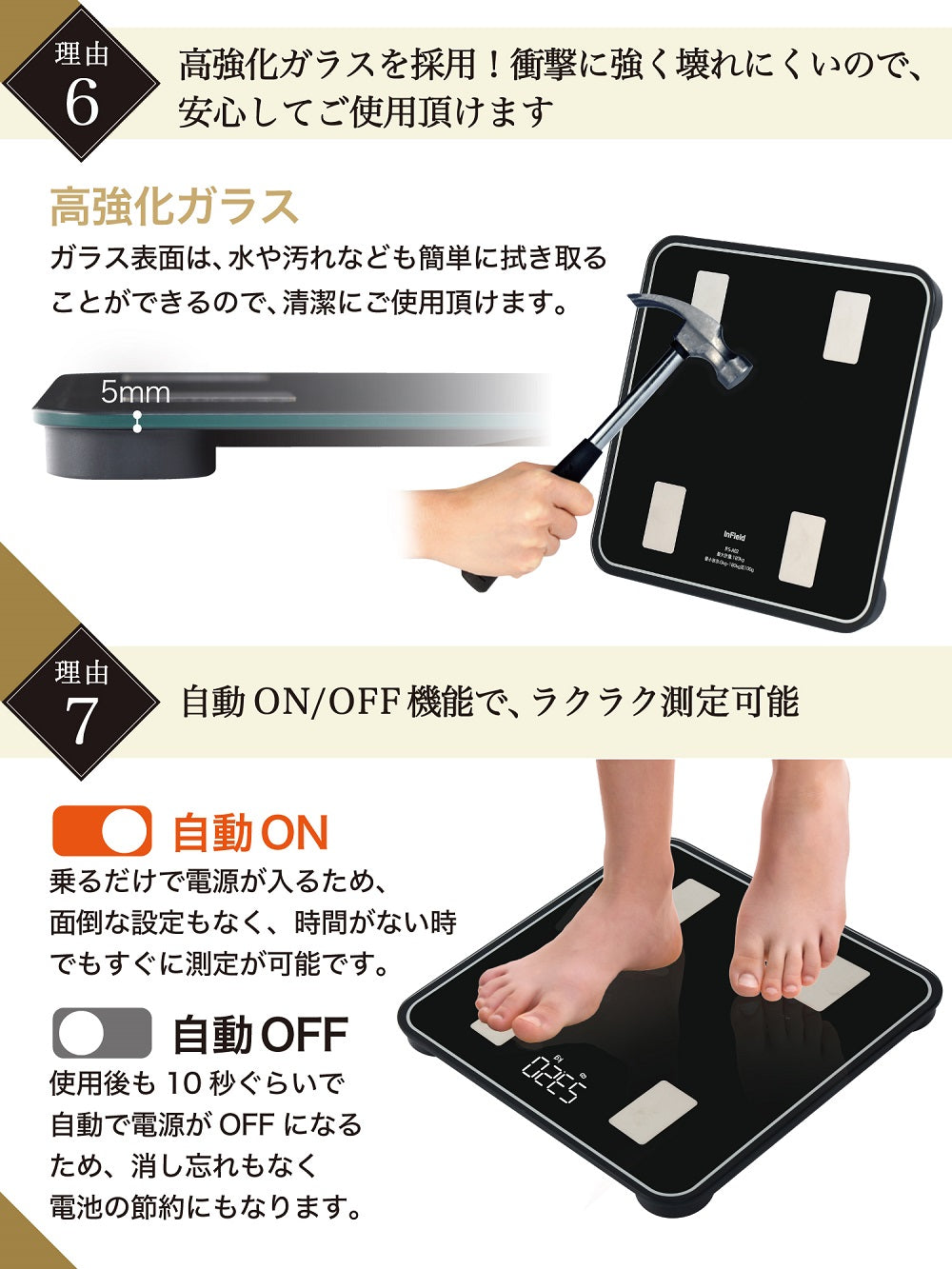 AI×体組成計 アプリ連動体重計