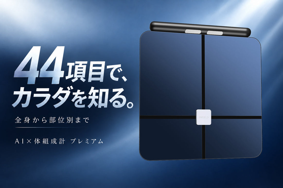AI×体組成計 プレミアムの44項目一覧｜全身・部位別に確認できること