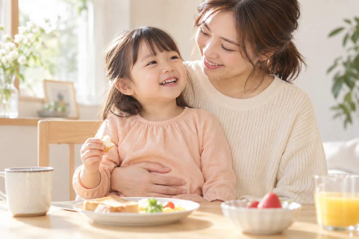 親子が穏やかに寄り添うイメージ
