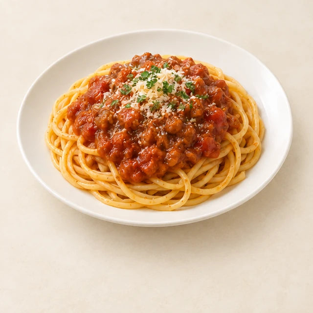 ミートソースのスパゲティ